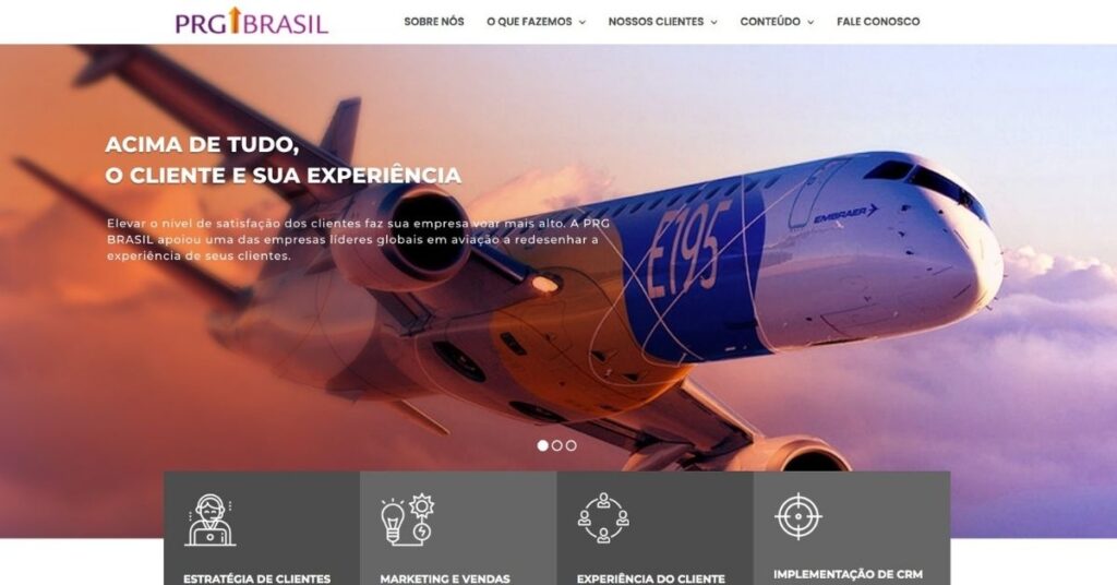 PRG Brasil: um exemplo de sucesso de sites profissionais
