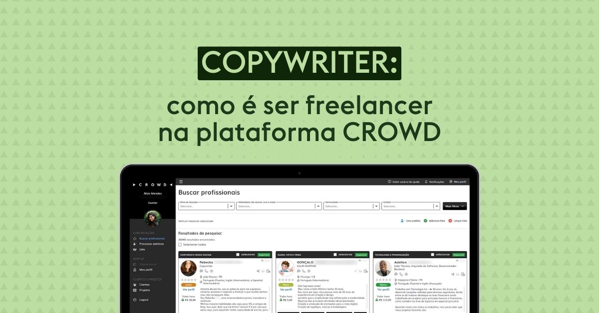 Copywriter: como é ser freelancer na plataforma CROWD